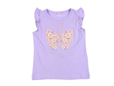 Name It purple rose butterfly top